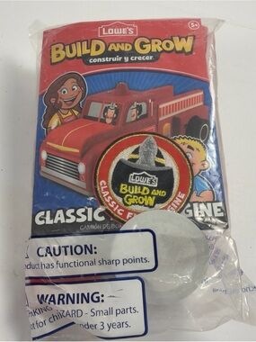 Kids DIY Craft Lowes Build and Grow Fire Truck Kit